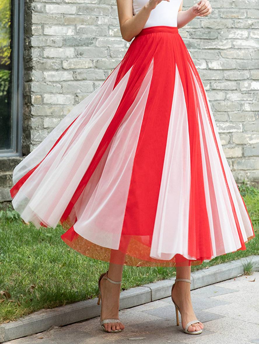 GR | Elegante Freizeit-Tüll-Tutu-Rock für Frauen