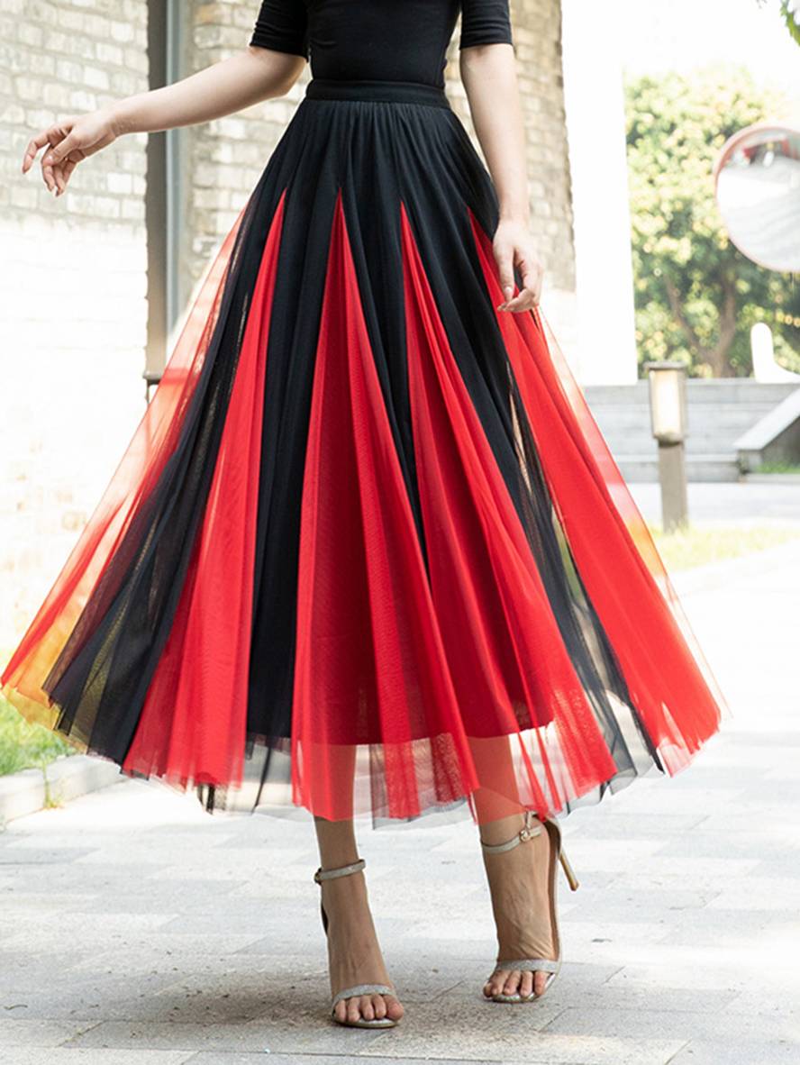 GR | Elegante Freizeit-Tüll-Tutu-Rock für Frauen