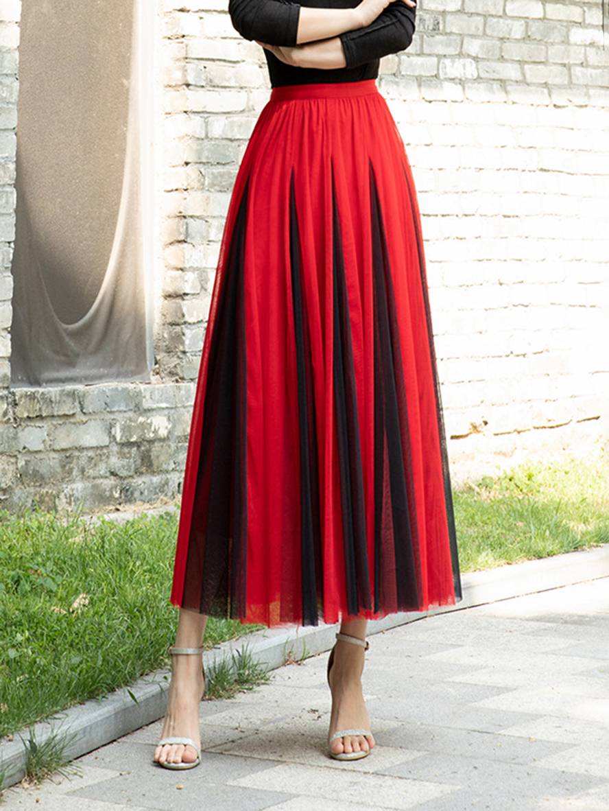 GR | Elegante Freizeit-Tüll-Tutu-Rock für Frauen