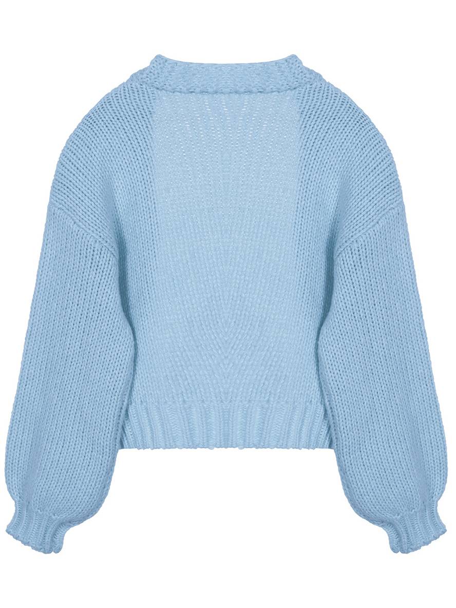 GR | Chunky knit cardigan, solid color with dropped shoulders, long sleeve, women's, elegant, casual, wide, oversized blouson 