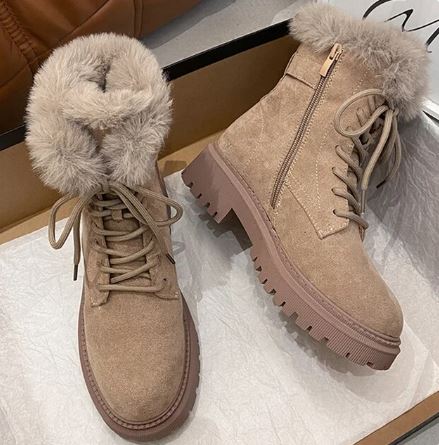 GR | Comfortable winter anti-slip snow boots with zipper for women