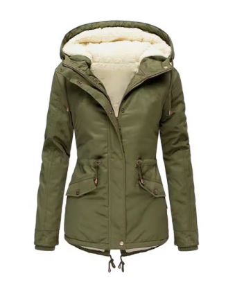 GR - Women's hooded coat with drawstring