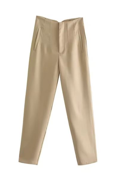 GR Vintage Hose mit geradem Reißverschluss und erhöhter Taille
