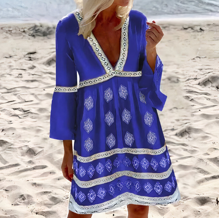 GR | Summer dress with batwing sleeves