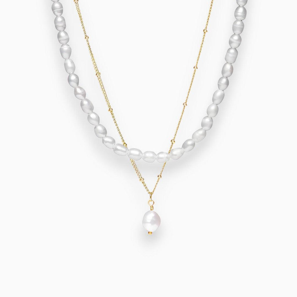 GR | Paradise Pearl Set Necklace with Elegant Shine for Women