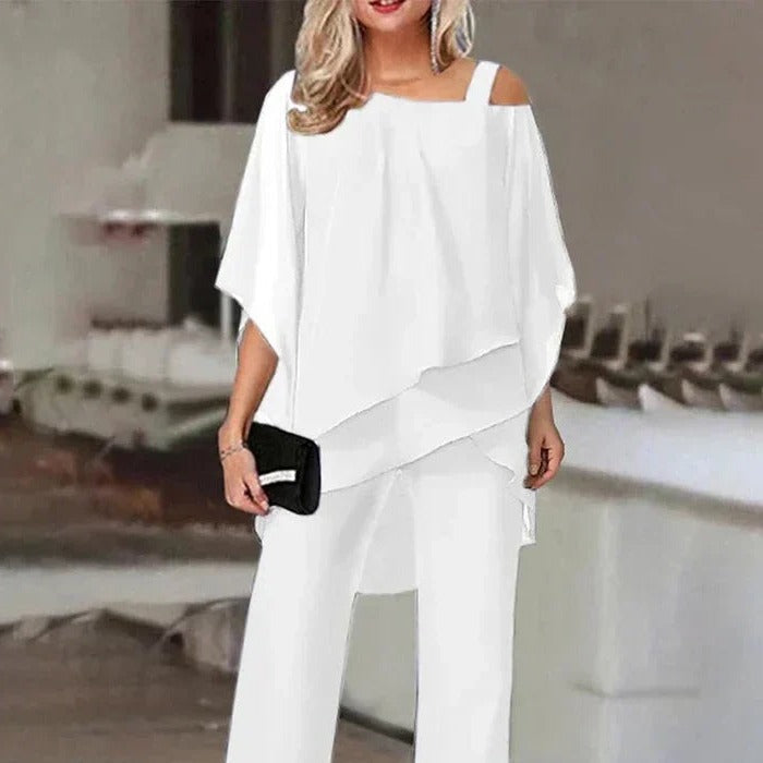 GR | Elegant off-the-shoulder two-piece set