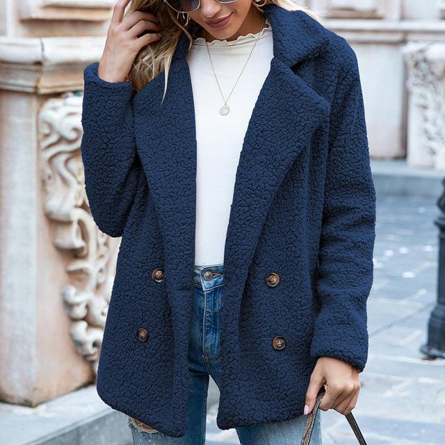 Elegant faux fur jacket