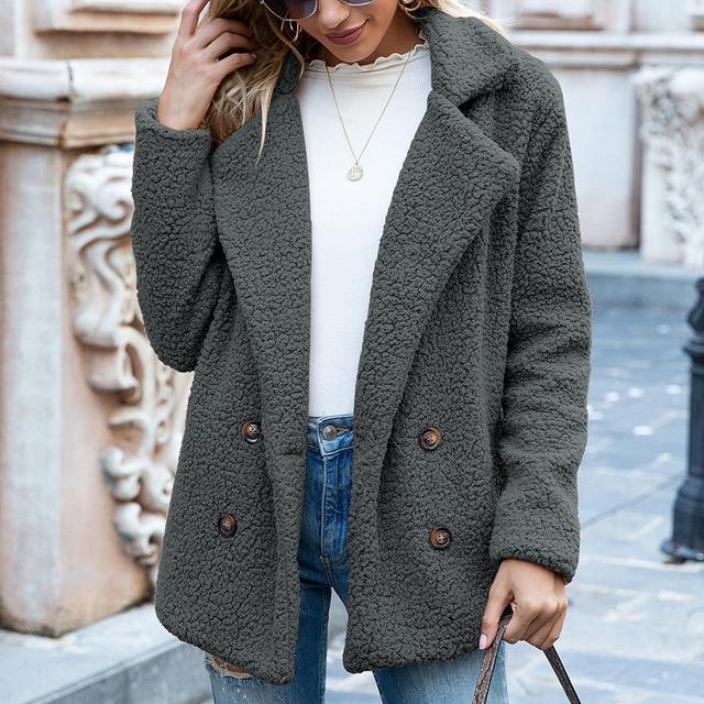 Elegant faux fur jacket