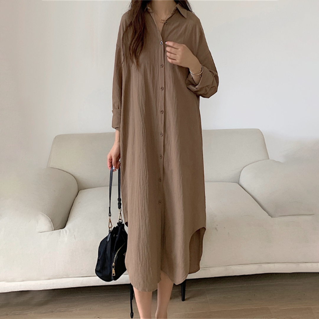 GR: Long shirt dress for stylish comfort