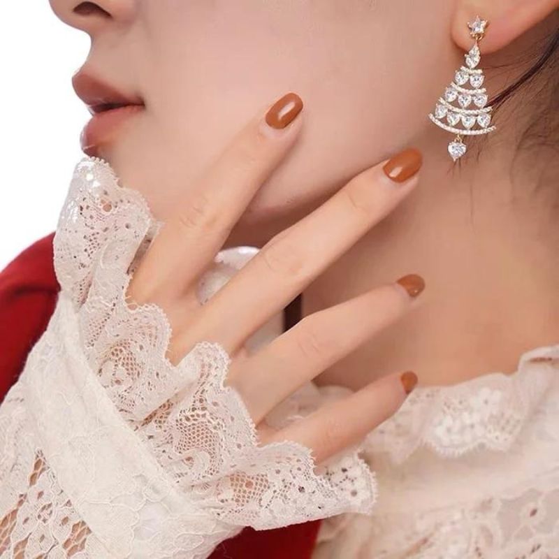 GR | Weihnachtsfunkeln Silber Ohrringe