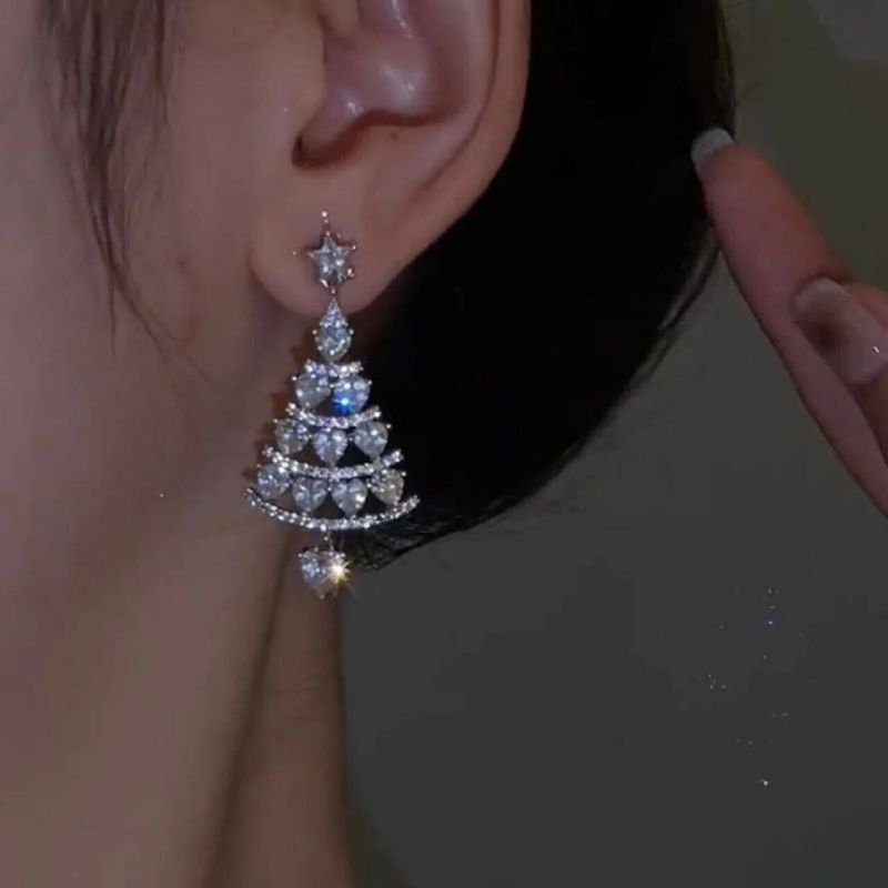 GR | Christmas Sparkle Silver Earrings 