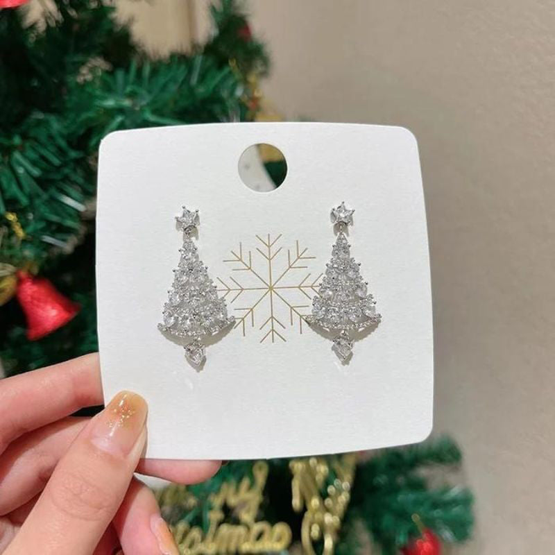GR | Christmas Sparkle Silver Earrings 