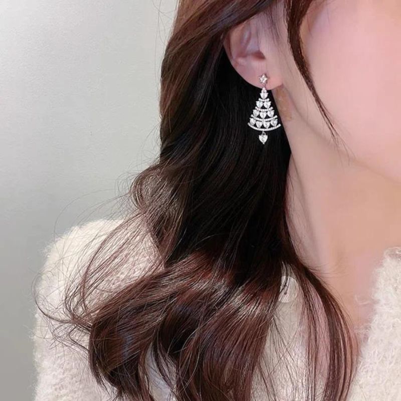 GR | Christmas Sparkle Silver Earrings 