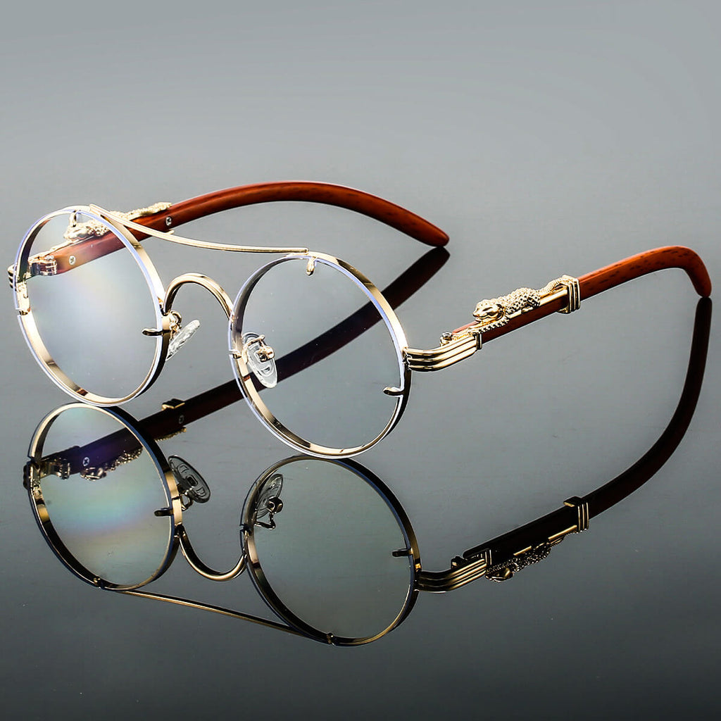 GR | Oval Retro Sunglasses Made of Metal