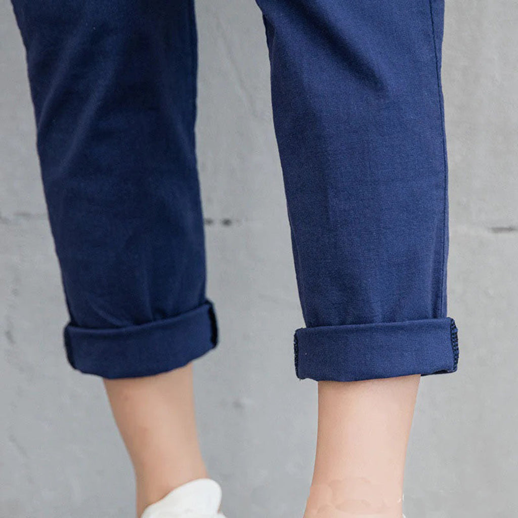 GR | Bequeme Damenhose in Schwarz, Khaki Und Blau