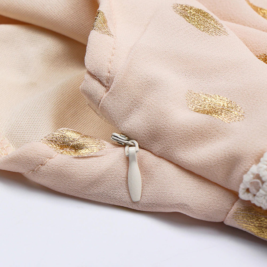 GR - Embroidered sleeveless long dress