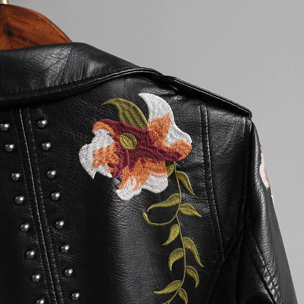 Jacket with floral pattern for women