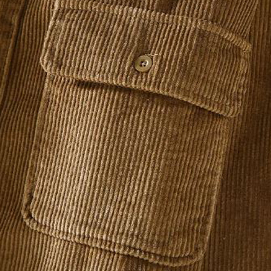 GR | Long-sleeved corduroy jacket with pockets