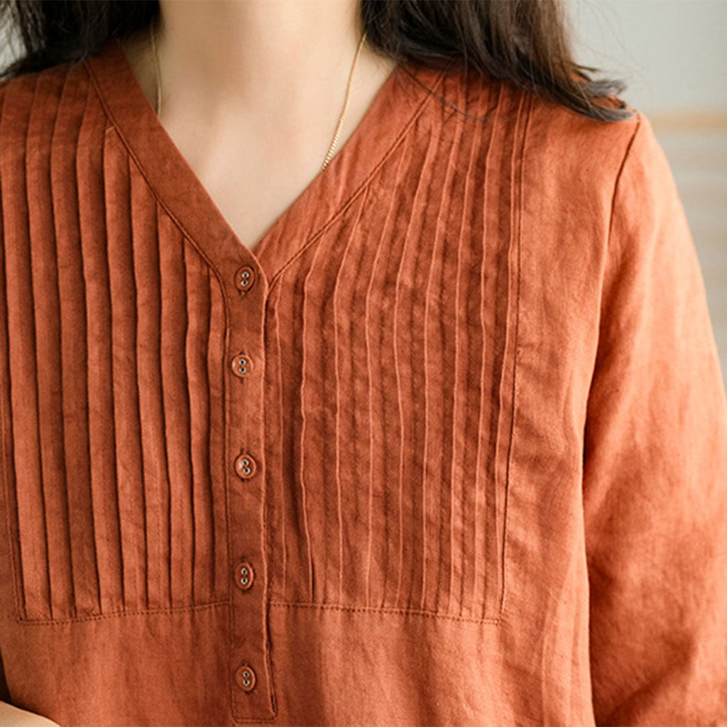 GR | Orange Linen Dress