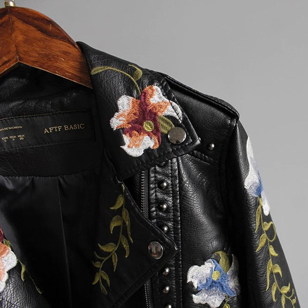 Jacket with floral pattern for women
