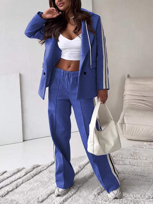 GR | Ord Set Blazer for Women and Wide Jogging Pants Two-Piece Set