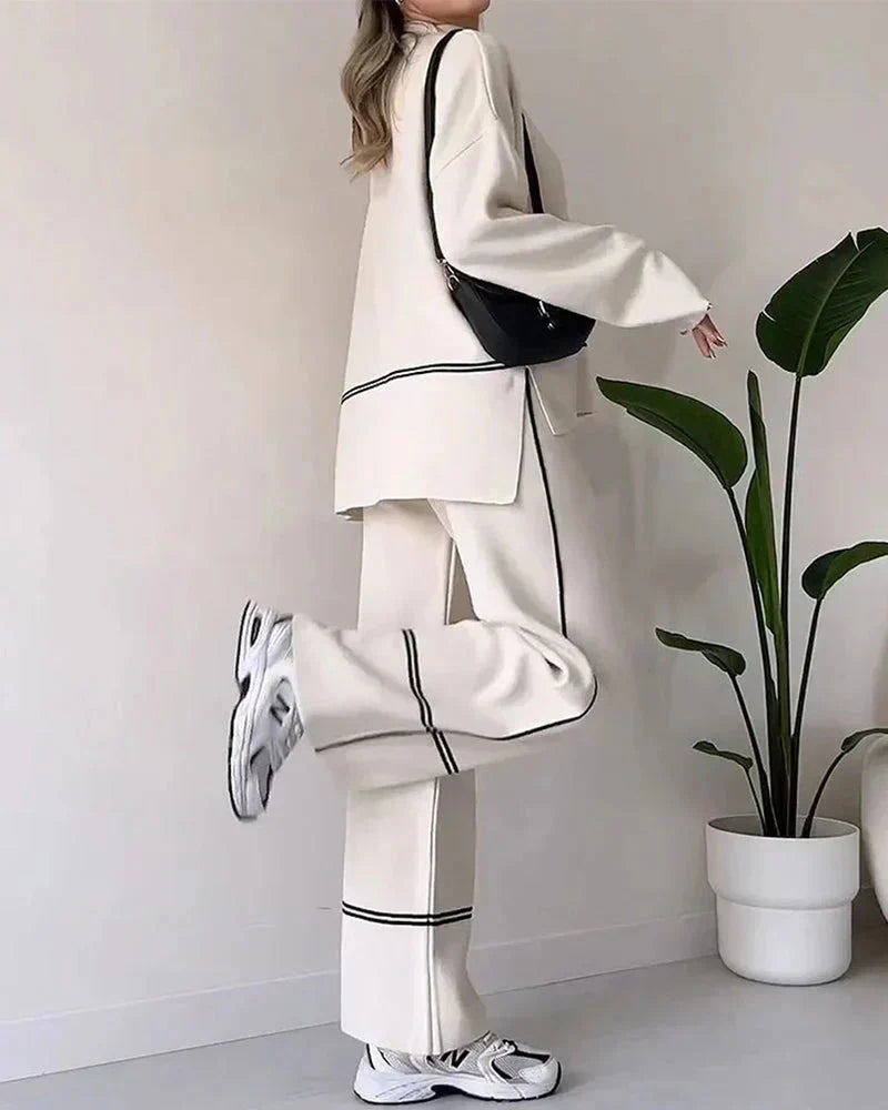 GR | Order Set Two-piece set consisting of oversized women's sweater and wide-leg trousers