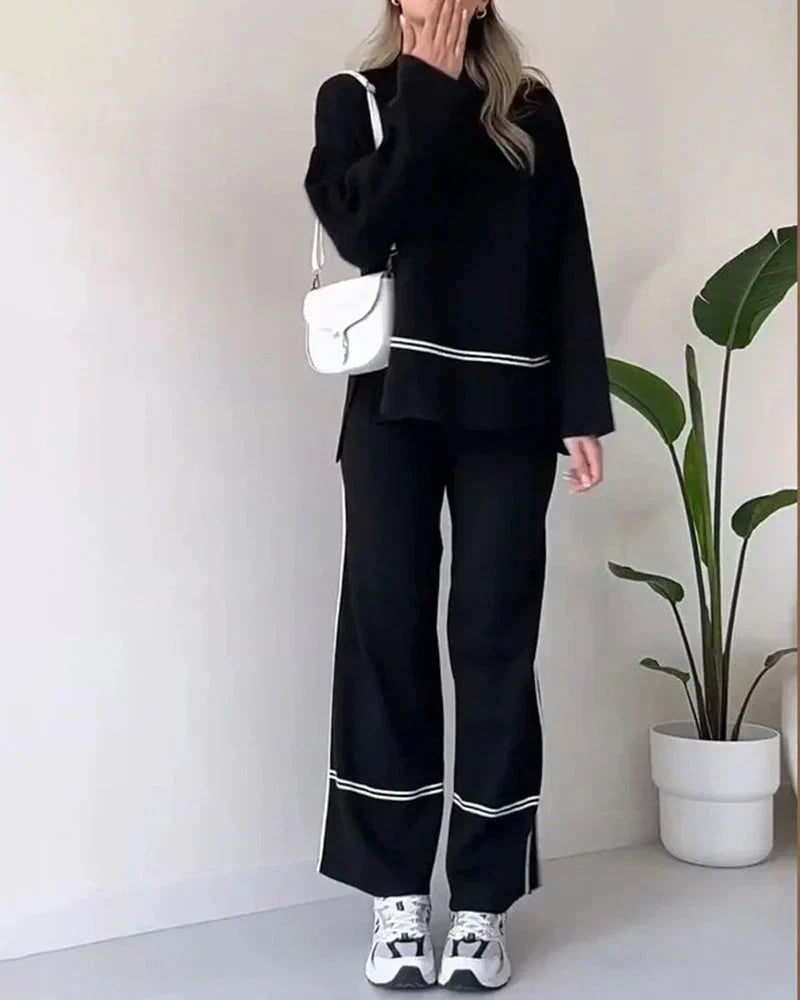 GR | Order Set Two-piece set consisting of oversized women's sweater and wide-leg trousers