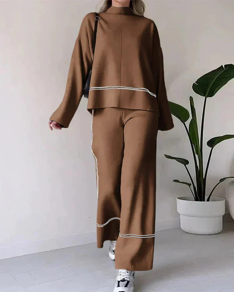 GR | Order Set Two-piece set consisting of oversized women's sweater and wide-leg trousers