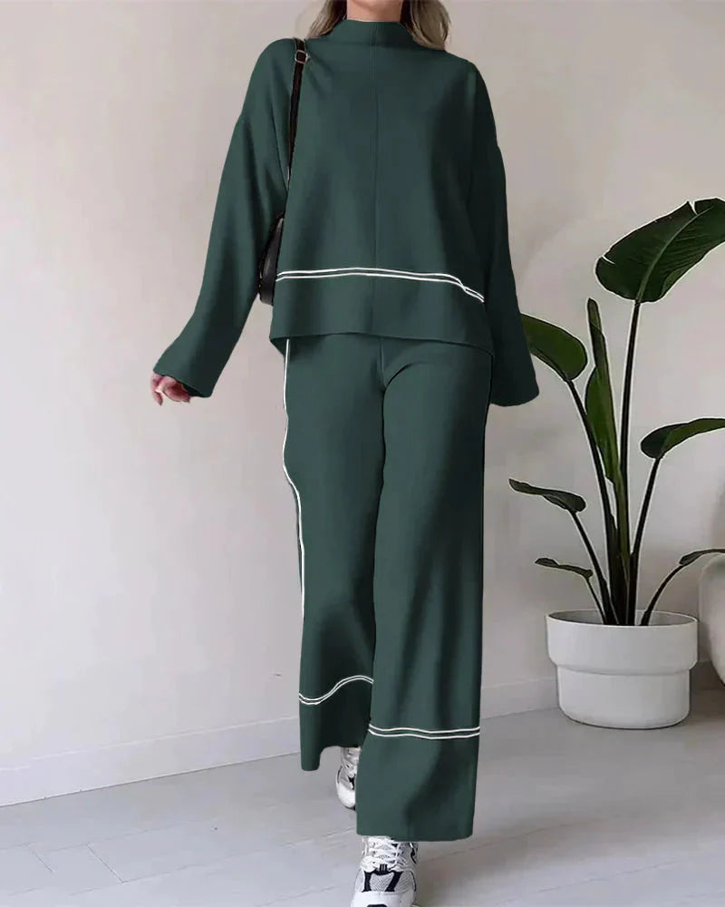 GR | Order Set Two-piece set consisting of oversized women's sweater and wide-leg trousers
