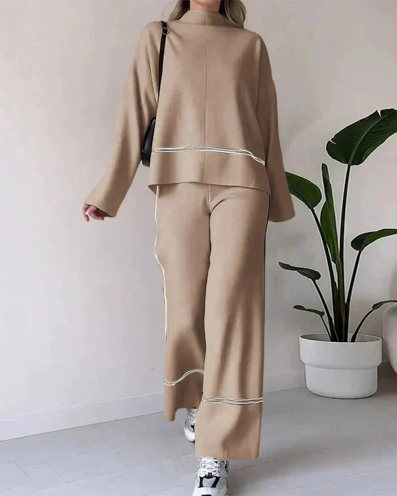 GR | Order Set Two-piece set consisting of oversized women's sweater and wide-leg trousers