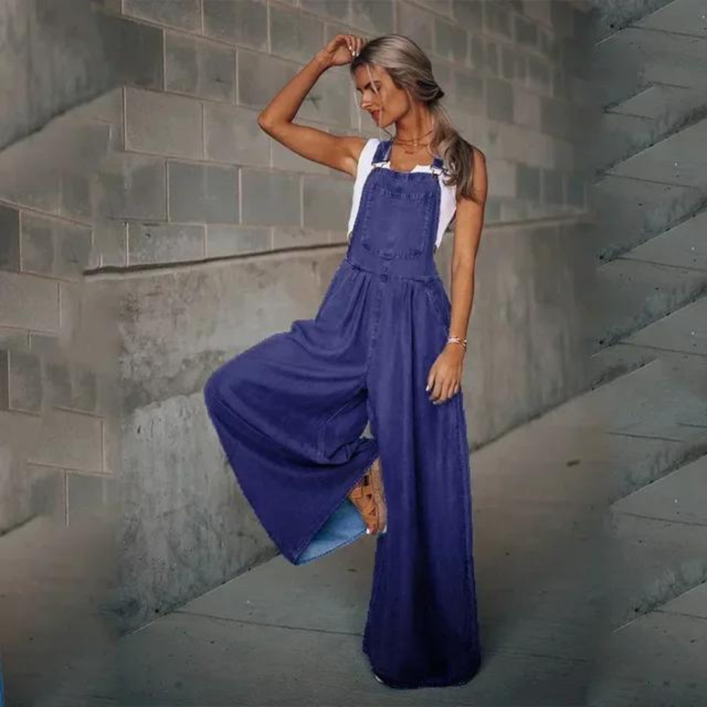 GR | Elegant Adjustable Denim Jumpsuit