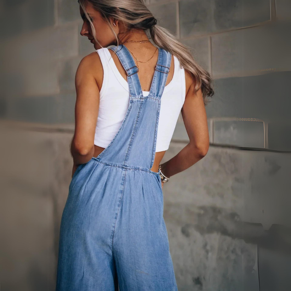 GR | Elegant Adjustable Denim Jumpsuit