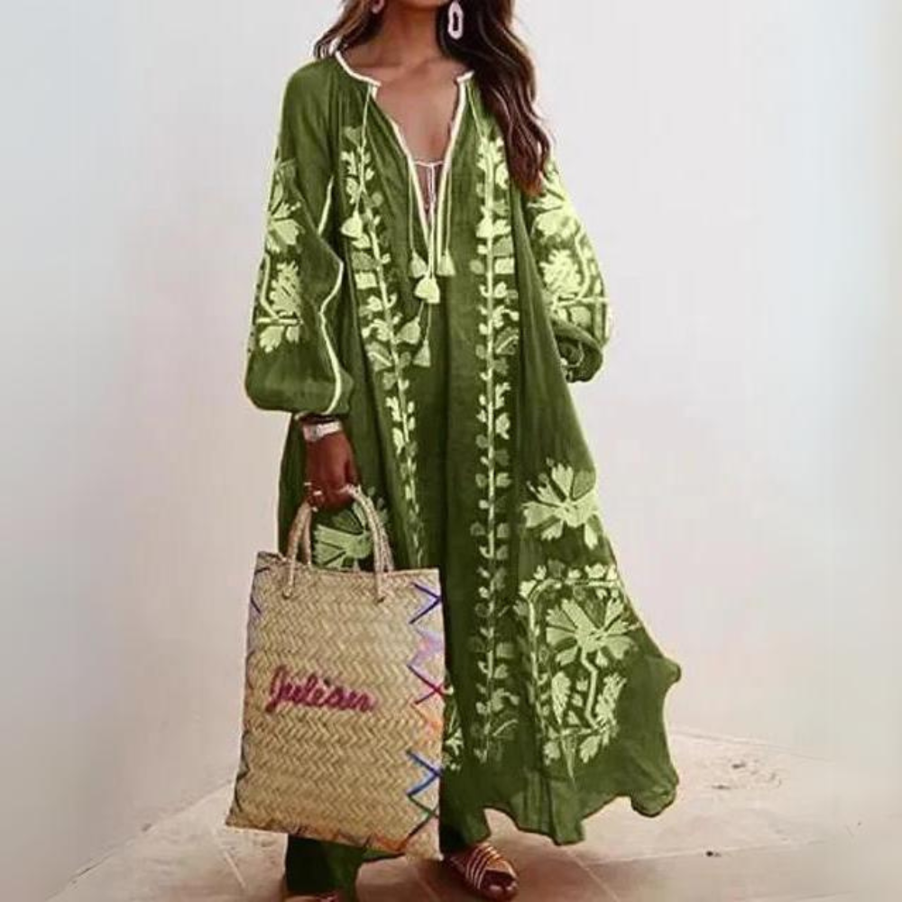 GR | Elegantes Bohemian Langkleid