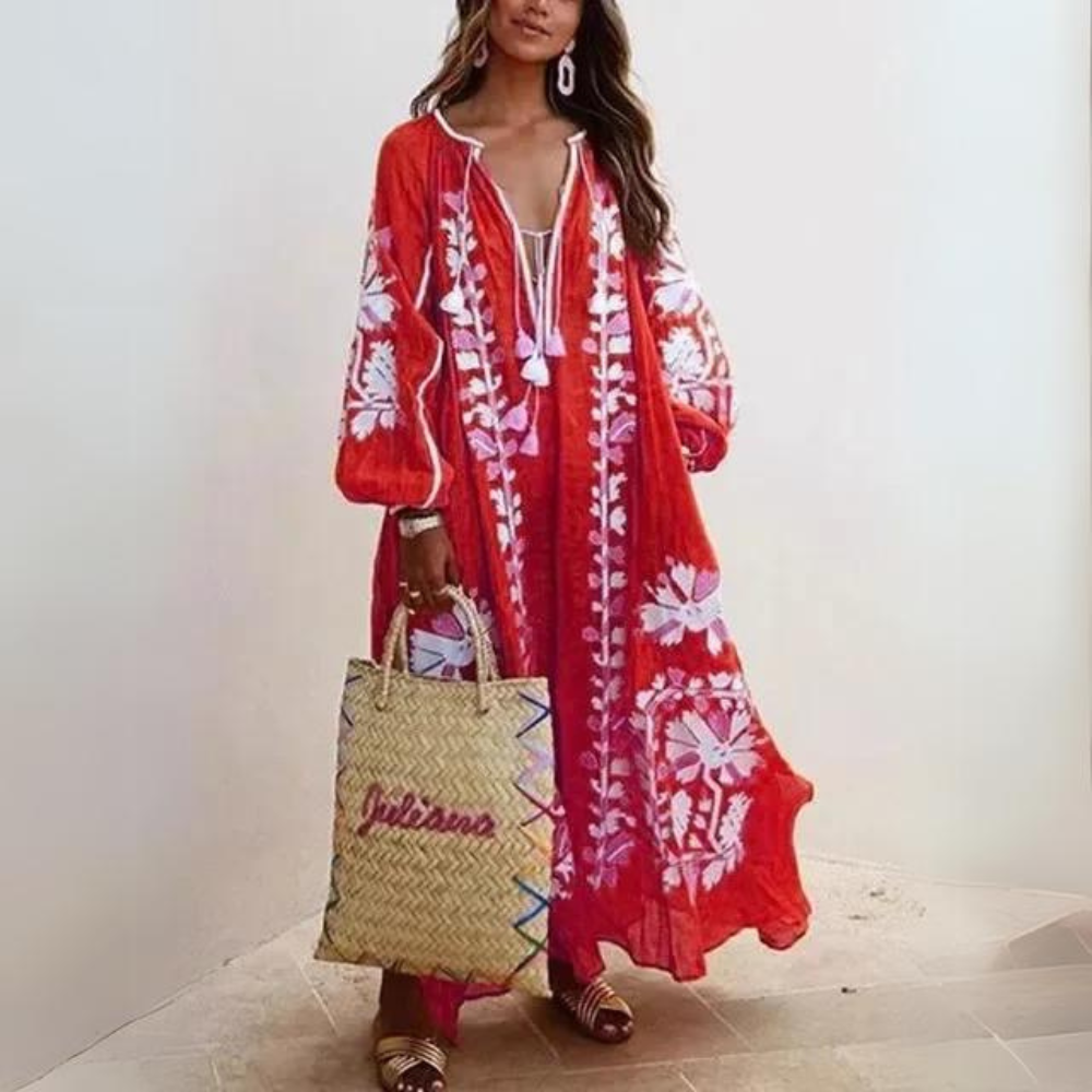 GR | Elegantes Bohemian Langkleid