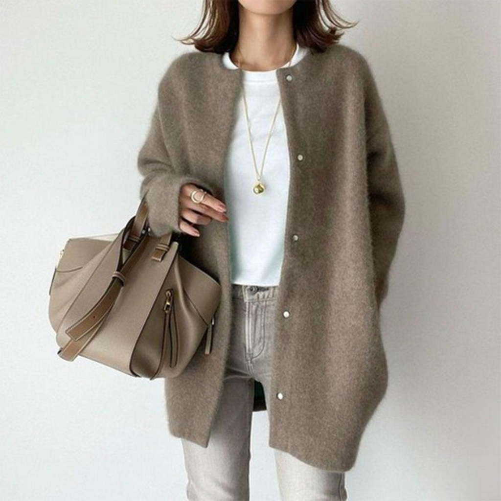 GR | Eleganter Kaschmir Strickjacke