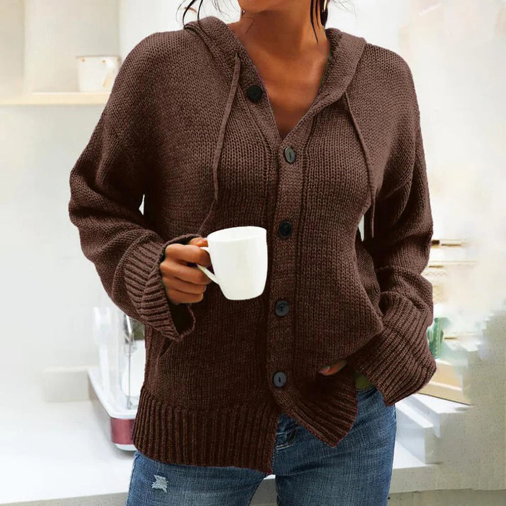 GR | Casual hooded cardigan for women