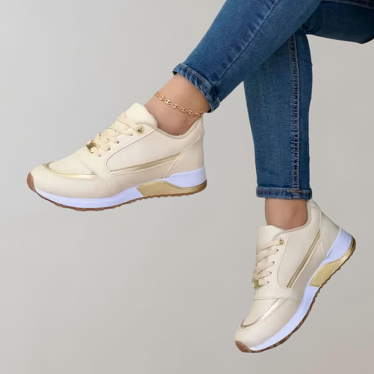 GR - Stylish low-top lace-up sneakers for women for everyday wear | Sporty casual fashion sneakers