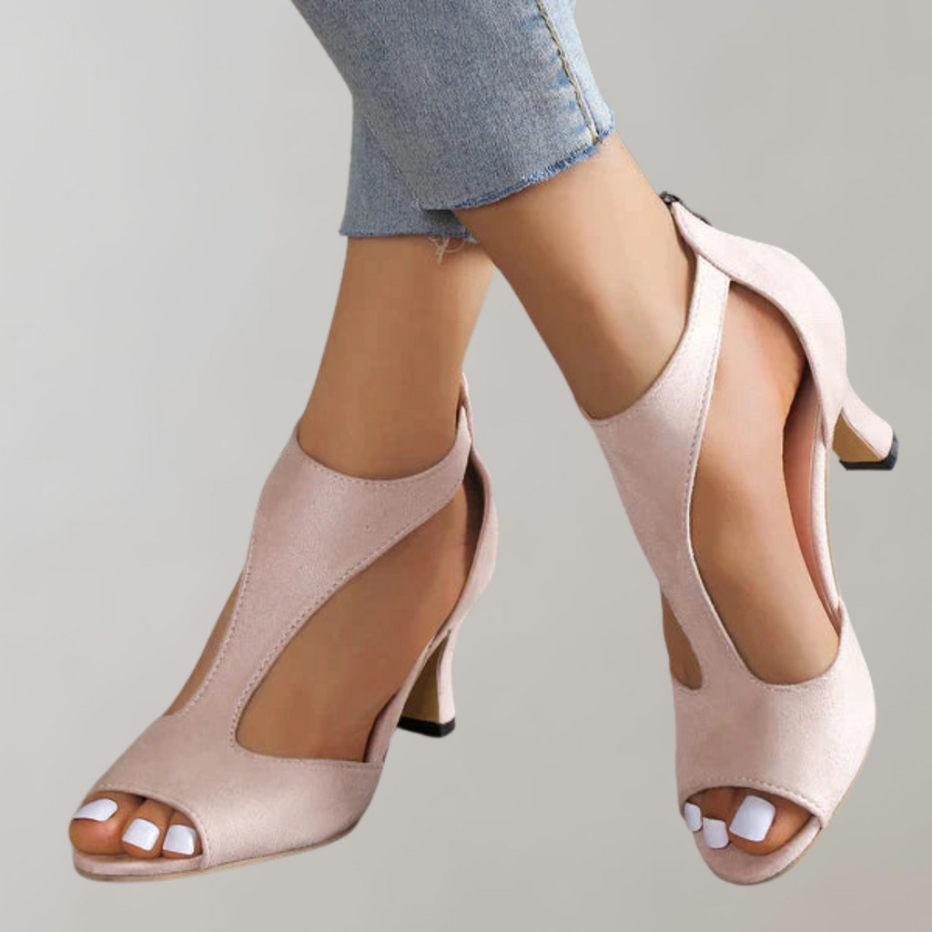 GR - Orthopedic sandals with heels | Women's mule sandals 