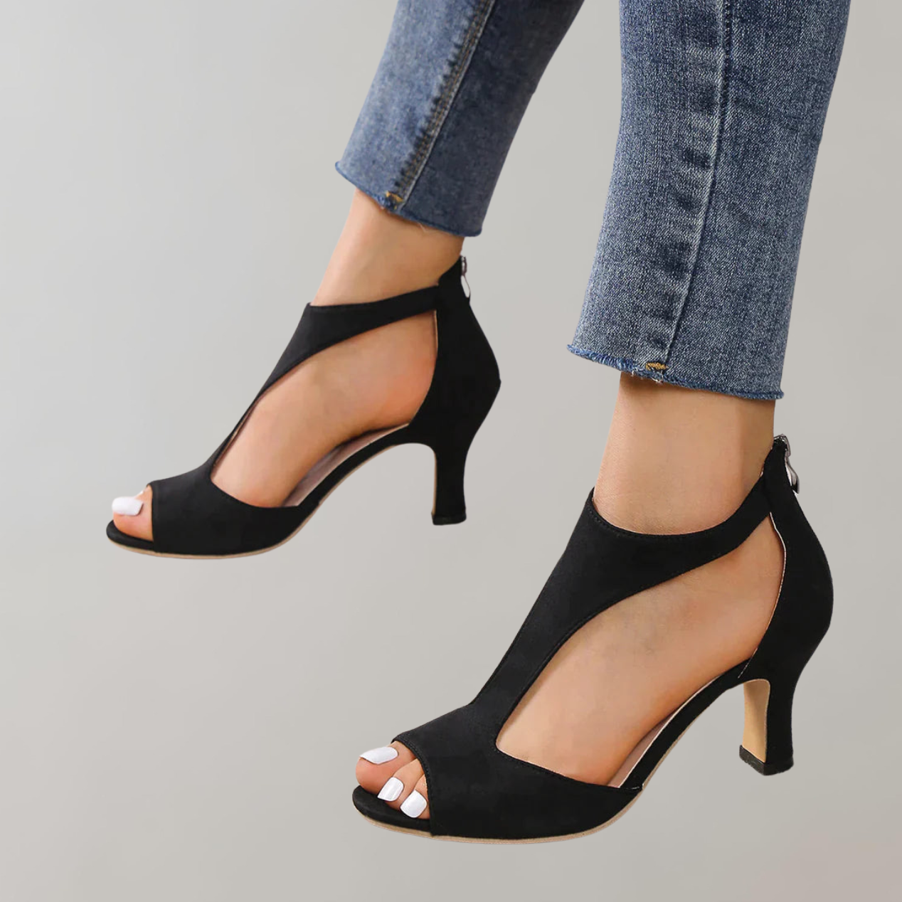 GR - Orthopedic sandals with heels | Women's mule sandals 