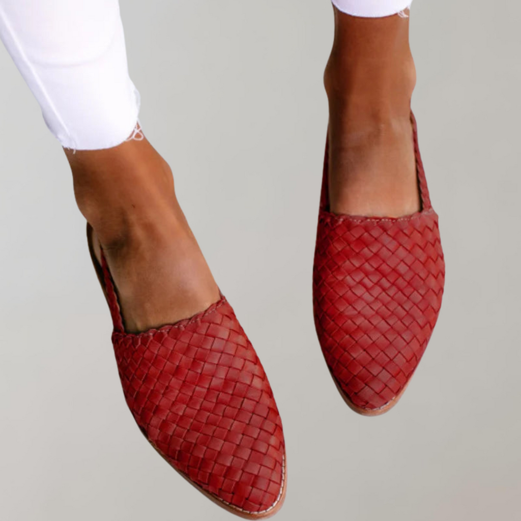 GR - Flat sandal with low heel | Loafer sandal with strap at the back