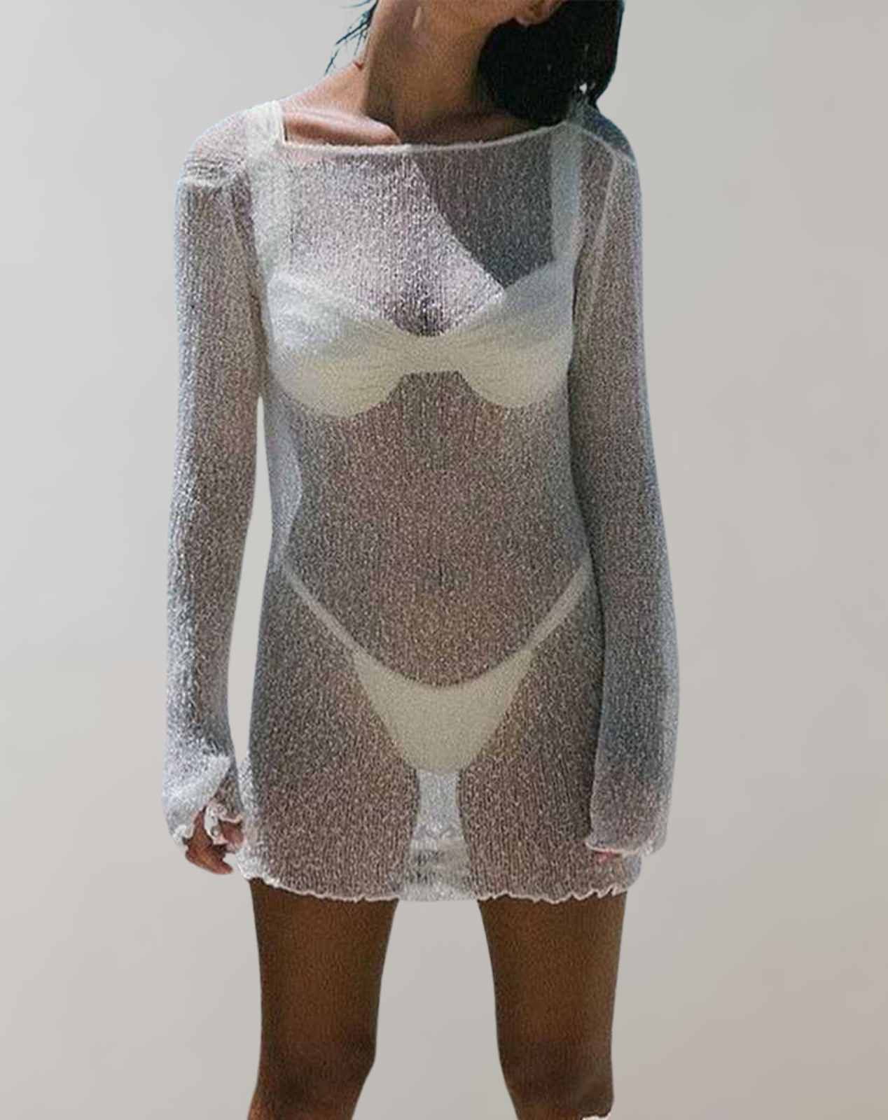GR - Transparentes Minikleid | Sexy Elegantes Sommerkleid