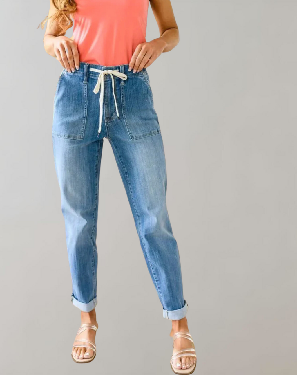 Yat™ - Elastic Jogger Jeans