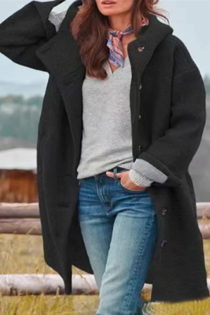 GR | elegant solid-color coat