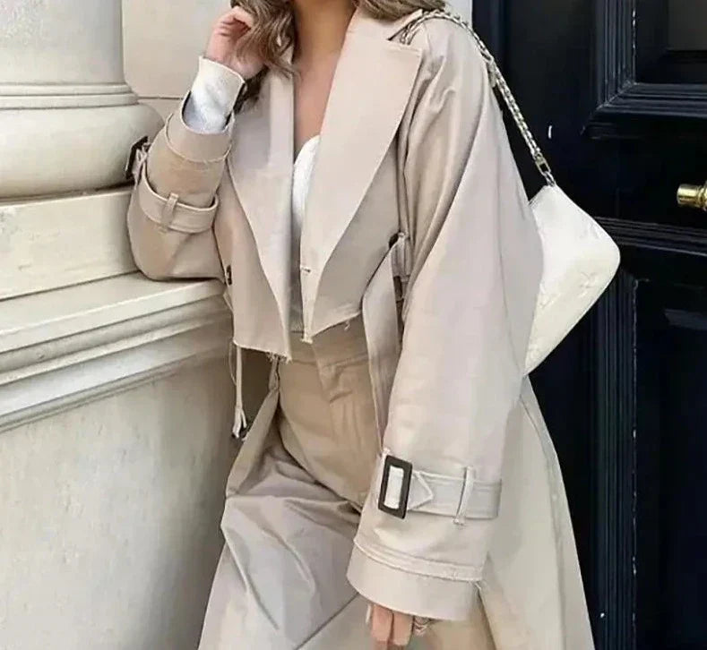 GR - Stylish cropped trench coat