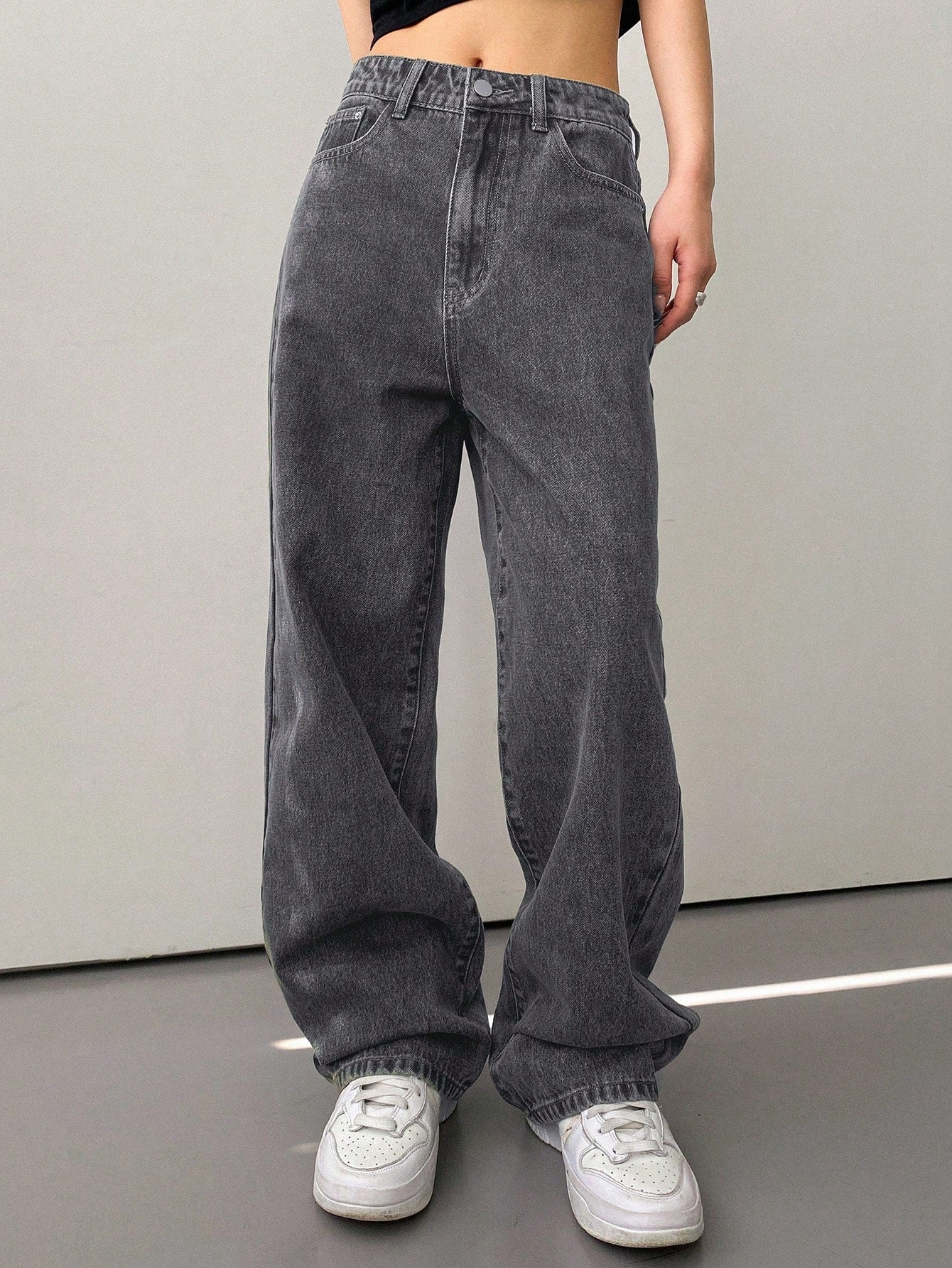 GR | Slanted pocket Straight leg jeans Baggy jeans 