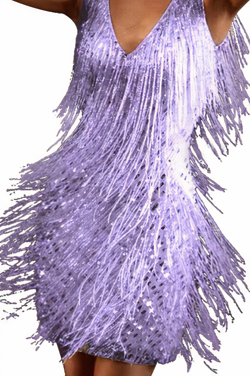 GR | Iridescent Tassel Dress