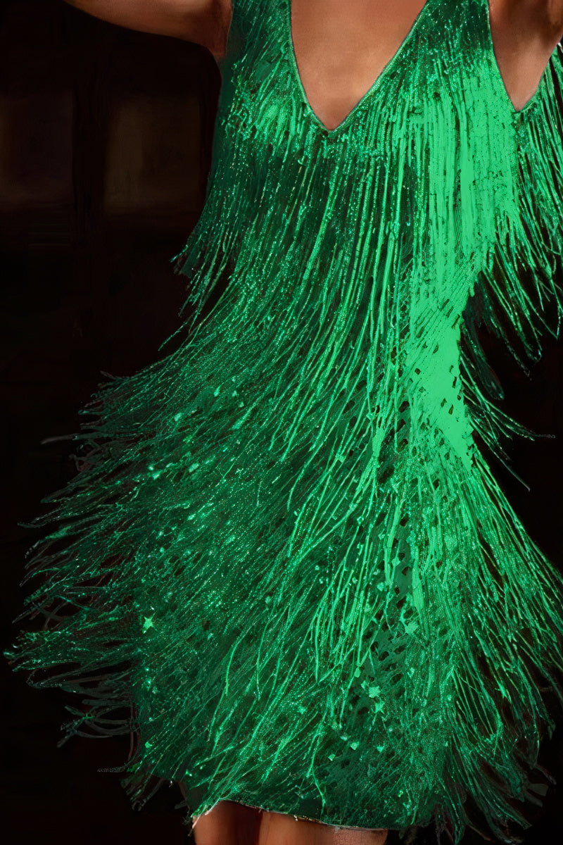 GR | Iridescent Tassel Dress