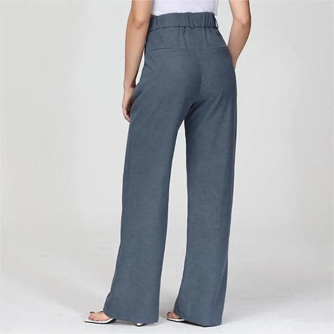 Effortless tailored wide-leg trousers 
