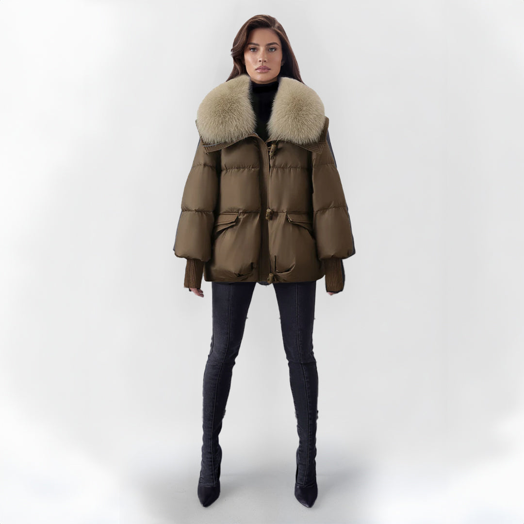 GR | Women's Faux Fur Jacket - Warm and Stylish