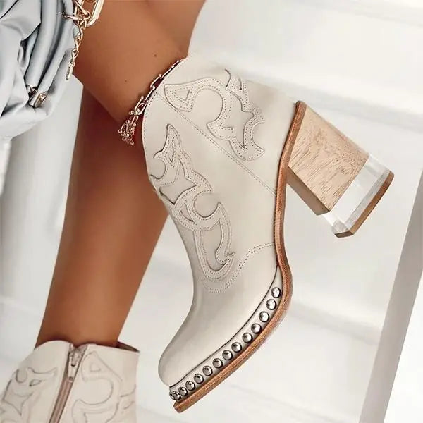GR Palmer Norwich Embroidered Leather Boots